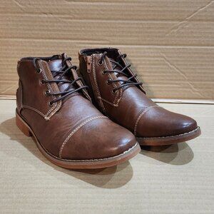 Size 4 Boys Brown Deer Stags Dress Shoes